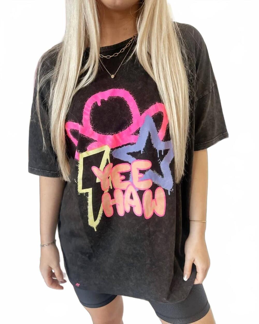 NEW 2FLYCO electric gringa tee in black